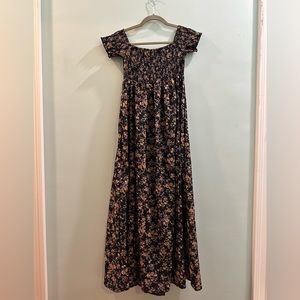 Stretchy peasant dress is flowy and one-size-fits-most!